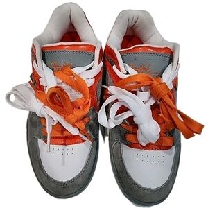 Tony Hawk Boy's Rasta Black Skate Shoes Orange Gray White Size 6M Rare 2011